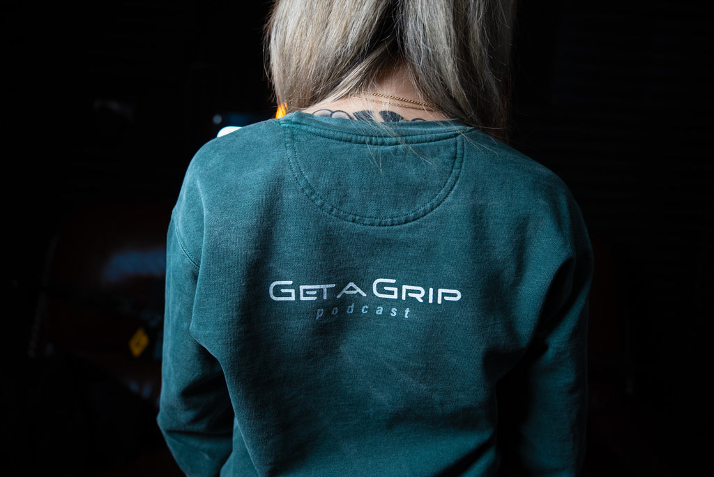 Get a Grip crew neck front & back print