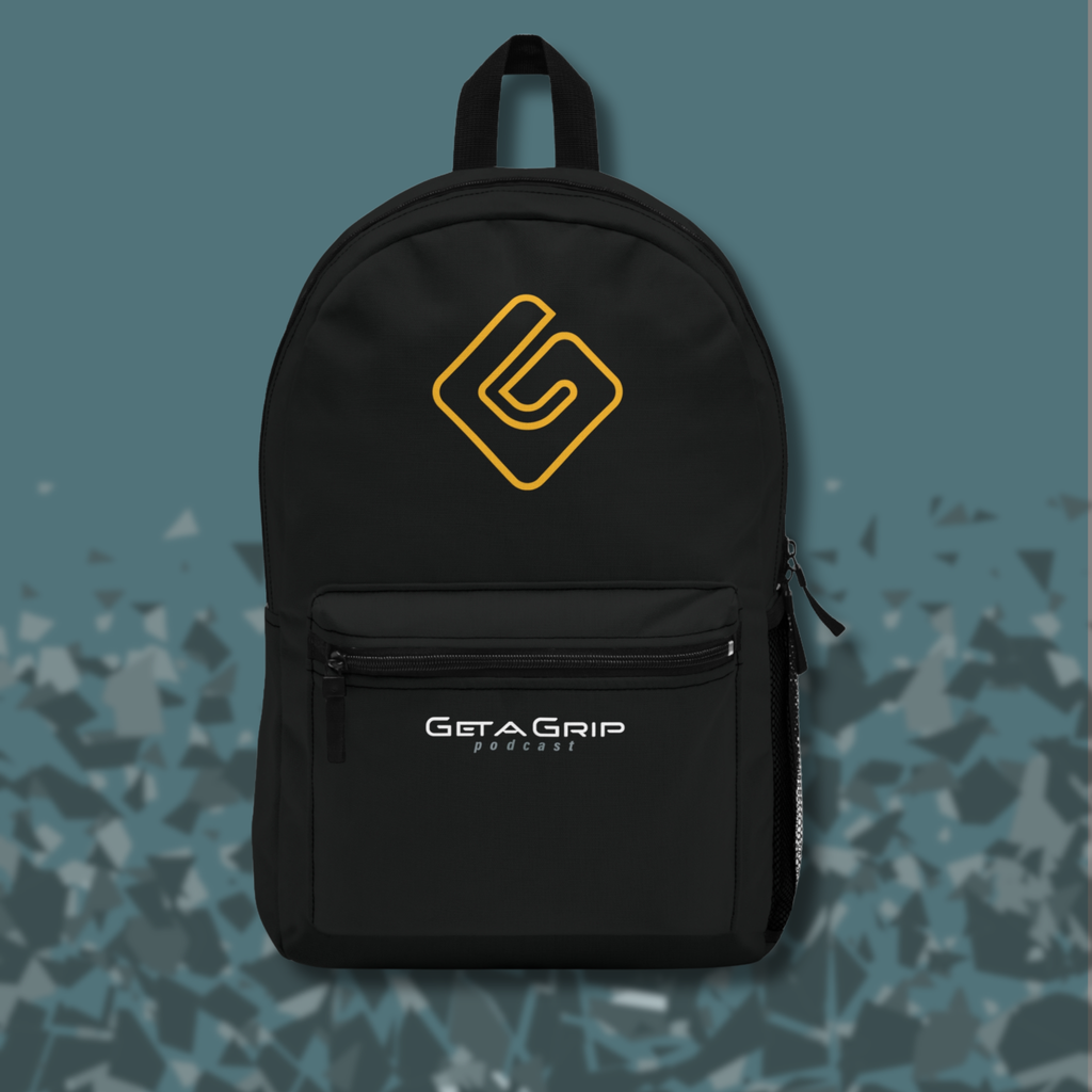 Get A Grip Podcast Logo Backpack
