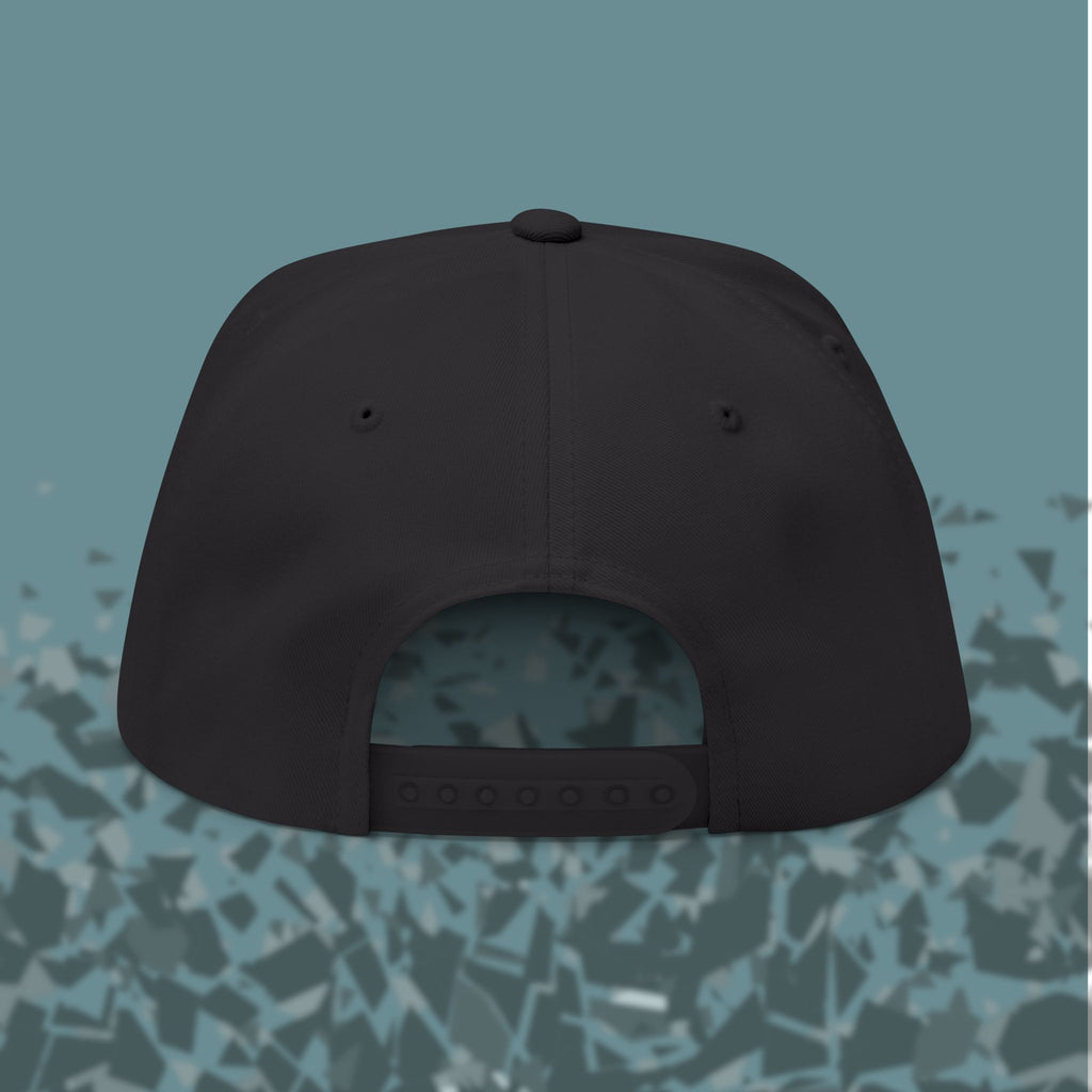 Get a Grip Embroidered Flat Bill in Black